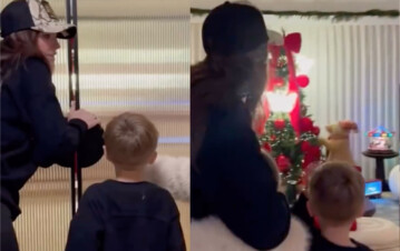 La China Suárez recibió a sus hijos con una impresionante decoración navideña: le recordaron su pasado y hubo polémica