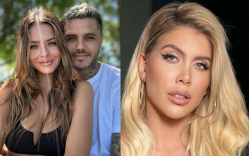 ¡Qué fotos! La China Suárez y Mauro Icardi se mandaron a hacer un cuadro igual al que él tenía con Wanda Nara: "Da miedo verlo"