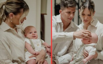 Faustino Simeone, el hijo de Eva Bargiela y Gianluca Simeone tuvo su bautismo: las hermosas fotos