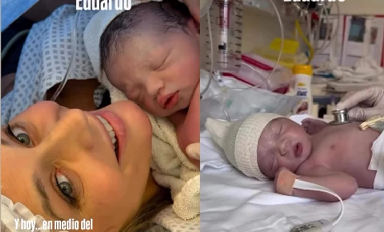 Acá está Isidro, el bebé que convirtió a Rocío Marengo en mamá a los 45 años.