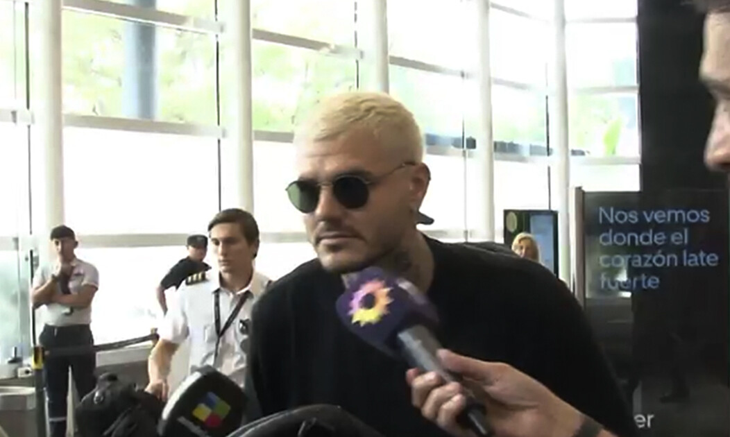 El video del horrible ninguneo de Mauro Icardi a los movileros en el aeropuerto