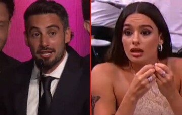 La discusión de Nico Occhiato y Flor Jazmín Peña en los Martín Fierro: “A él le cambió la cara cuando ella…”