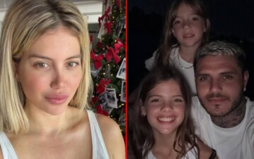 Una Navidad diferente: Wanda Nara mostró cómo la pasó sin sus hijas de Mauro Icardi