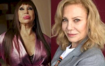 ¡Está igual! Aparecieron las primeras fotos de Cecilia Roth lookeada como Moria Casán y son una bomba