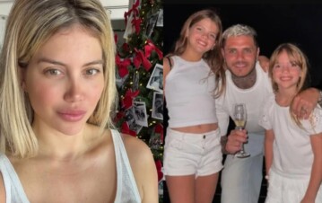 Lejos de sus hijas y en el extranjero: así arrancó Wanda Nara la Navidad