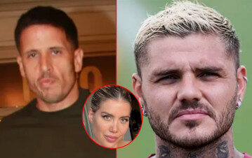 ¡Tensión total! Mauro Icardi estuvo cara a cara con el novio de Wanda Nara y sus hijas quedaron en el medio