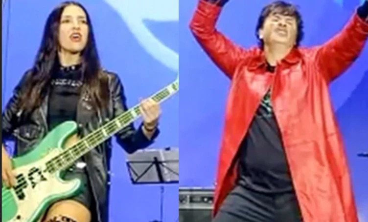 El romance de Cirio Martínez y su bajista Luli Bass