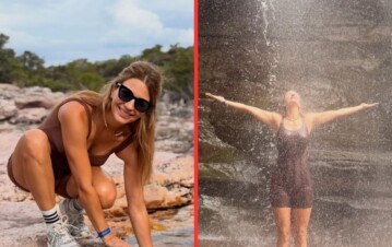 Todas las fotos: Marcela Kloosterboer mostró su lado más aventurero en sus vacaciones