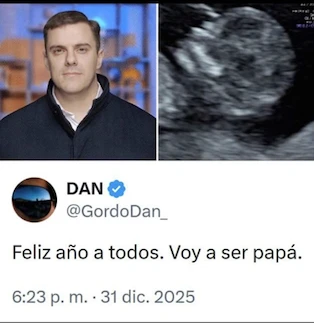 ASI ANUNCIO EL GORDO DAN QUE VA A SER PADRE POR PRIMERA VEZ.
