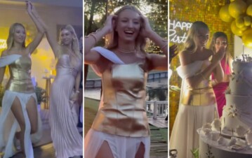 Así fue la polémica fiesta de 15 años que Nicole Neumann le organizó a su hija Allegra: las fotos