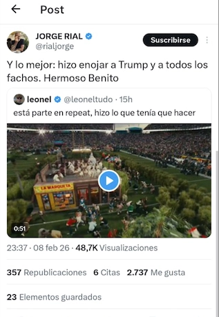RIAL LE MARCO LA CANCHA A TRUMP