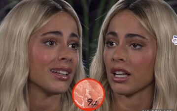 Tini Stoessel mostró el tatuaje que se hizo borracha: se arrepintió y lo quiere borrar