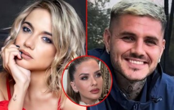 Qué dice el chat hot de Naza Di Serio con Mauro Icardi tras el escándalo por mandarle fotos íntimas