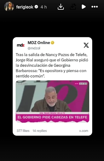CUANDO RIAL DIO NOMBRE Y APELLIDO, LAS SOSPECHAS DE IGLESIAS SE HICIERON REALIDAD: LA APUNTADA ERA GEORGINA.