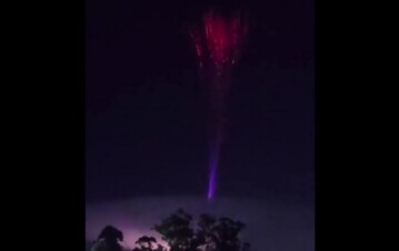 Qué es el Blue Jet: el extraño fenómeno en el cielo de Tucumán que maravilló a todos