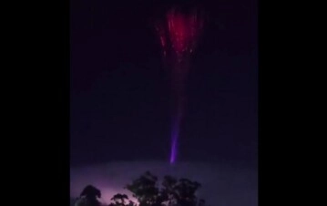 Blue Jet, el fenómeno que se vio en el cielo de Tucumán