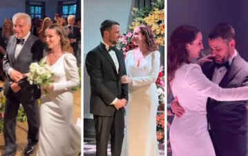 Lo que no se vio del espectacular casamiento de la hija de Lucía Galán: el increíble vestido, los famosos invitados y el momento que hizo llorar a todos
