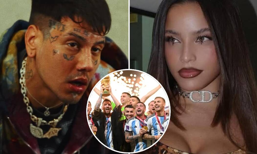 ¡Todo mal! La pelea de Duki con Emilia Mernes por sus chats con un jugador de la Scaloneta: “Le pidió que…”