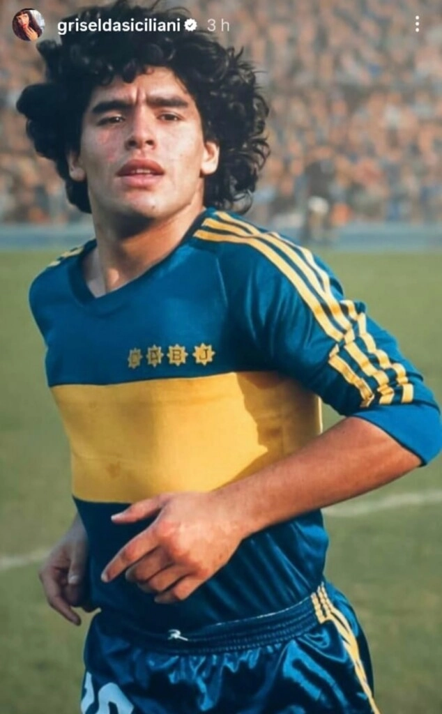 El posteo de Griselda Siciliani sobre Maradona y contra Messi.