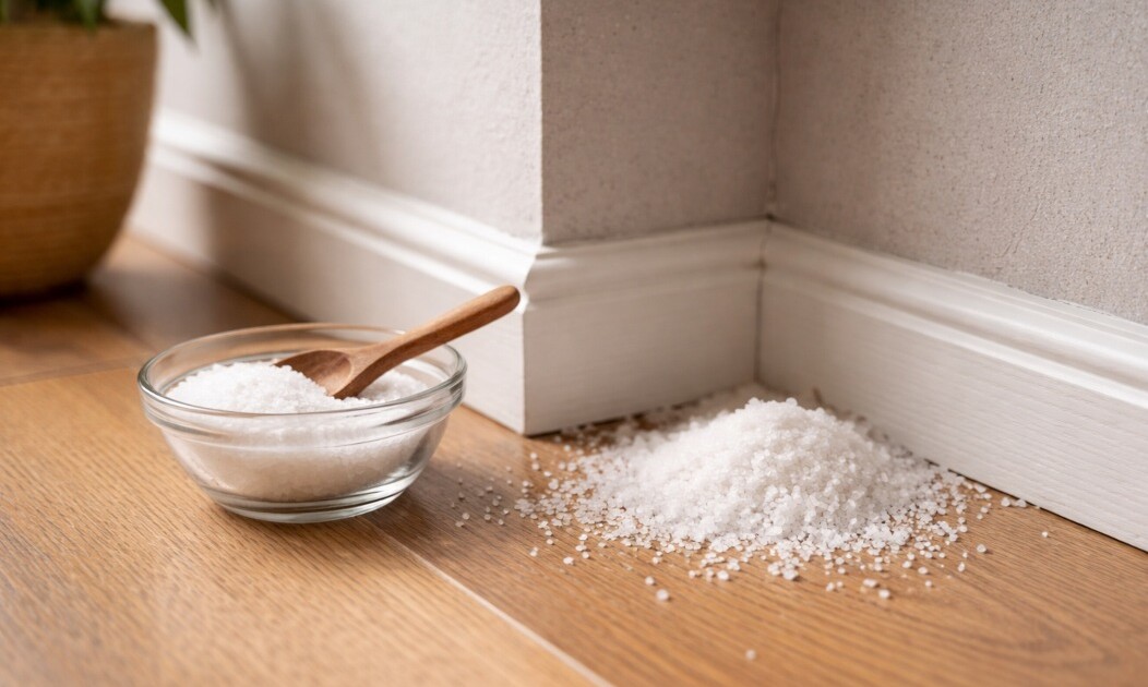 El truco de la sal en las esquinas: para qué sirve y cómo aplicarlo en casa