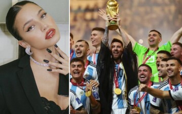 ¡No es De Paul! Revelaron a qué figura de la Scaloneta se quiso levantar Emilia Mernes en la fiesta de la Selección