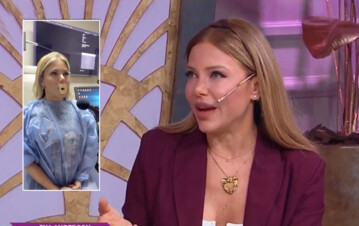 Evangelina Anderson tuvo que hacerse estudios por su última cirugía y se filtró una foto