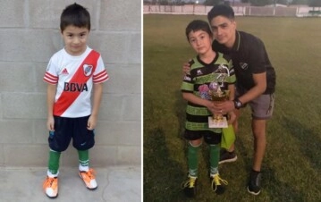 Ian Cabrera y su papá. (Facebook)