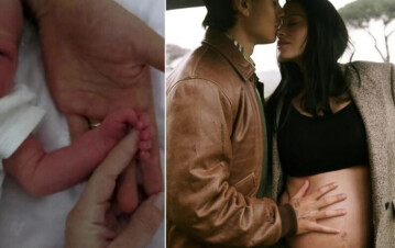 La fotos que nadie vio del parto de Oriana Sabatini: así tuvo a su primera hija con Paulo Dybala