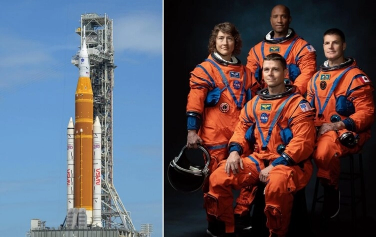 Los astronautas del Artemis II.