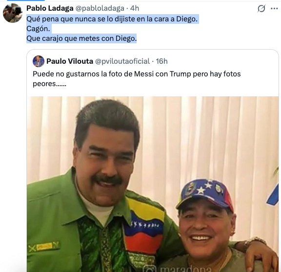 LOS INSULTOS DE PABLO LADAGA A PAULO VILOUTA