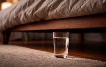 Pocos lo saben: para qué sirve dejar un vaso con agua debajo de la cama antes de dormir