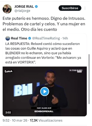 EL FUERTE APORTE DE RIAL AL ESCANDALO DEL MOMENTO