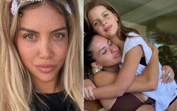 Wanda Nara provocó a la China Suárez mientras sus hijas lloran por estar con Icardi