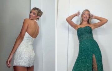 Los impactantes looks de Allegra Cubero en sus 15: brillos, transparencias y un estilo que dio que hablar