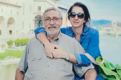 BRANDONI CON SU ULTIMA PAREJA, LA ARTISTA PLASTICA SAULA BENAVENTE