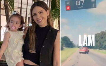 Así fue el dramático accidente de Barby Franco y su hija de 3 años: el video y las fotos de cómo quedó su auto tras el triple choque