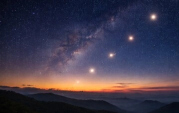 Cinco planetas en el cielo al mismo tiempo: cuándo y cómo ver la alineación desde Argentina.