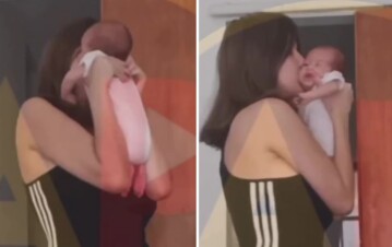 ¡Estremecedor! El tierno video de una madre con su beba: luego la abandonó con vida en una obra en construcción, donde murió