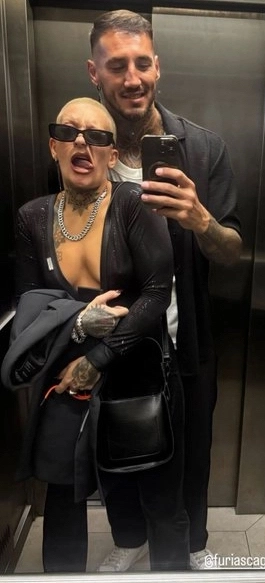 FURIA CON SU FLAMANTE NOVIO, EL ARQUERO NICO RODRIGUEZ.