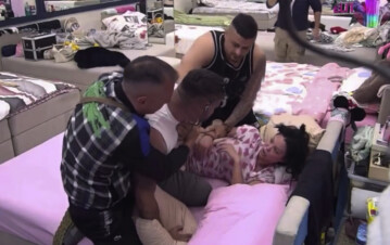 Escalofriante agresión en Gran Hermano: el video de un participante estrangulando a una mujer