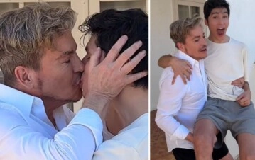 Guido Süller y su pareja.