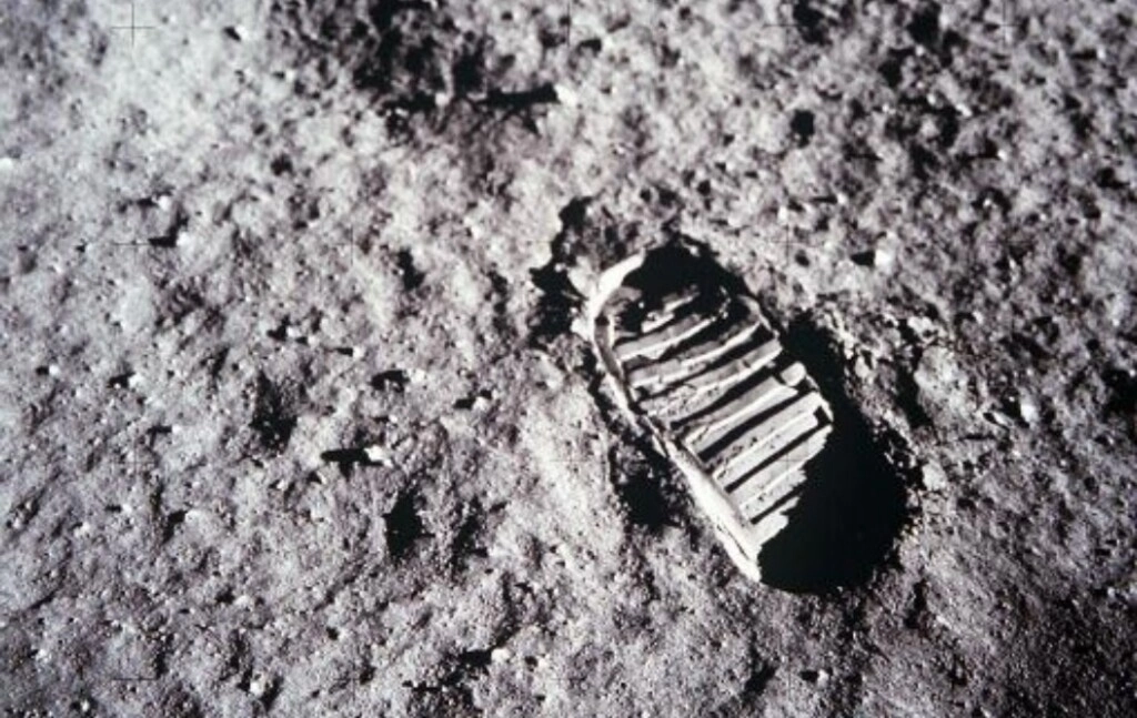 La huella del hombre en la Luna. (Archivo)
