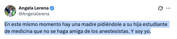 LERENA QUISO HACER UN CHISTE Y SE LE VINO EL MUNDO ENCIMA.