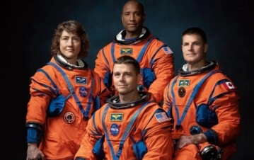 Los astronautas del Artemis II.