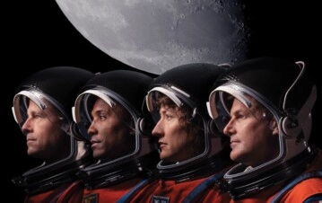 Los cuatro astronautas de la misión Artemis II.