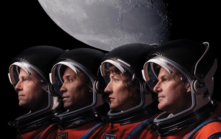 Los cuatro astronautas de la misión Artemis II.