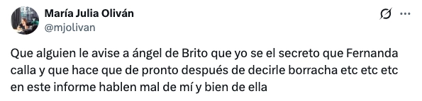 LA AMENAZA DE OLIVAN A DE BRITO