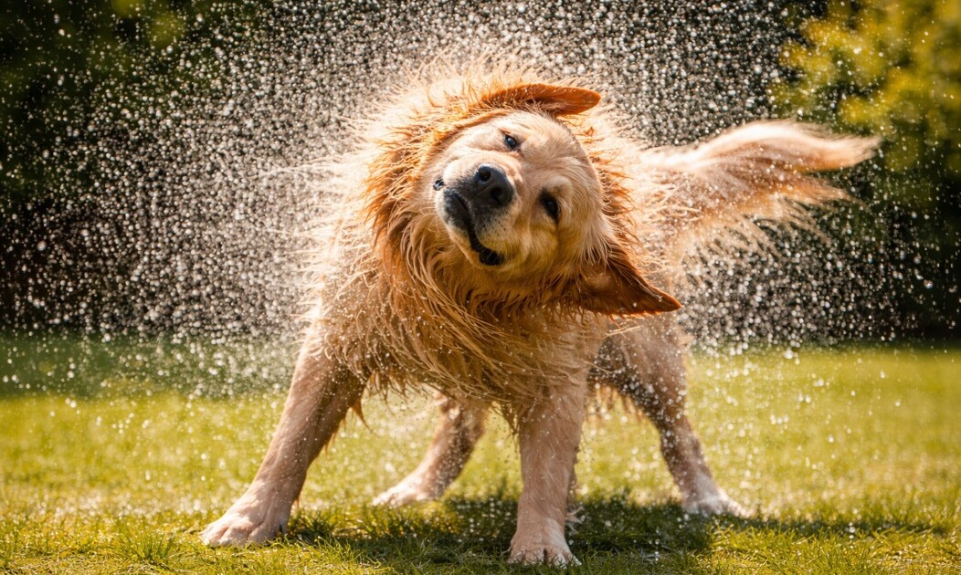 Por qué los perros se sacuden después de mojarse y qué significa