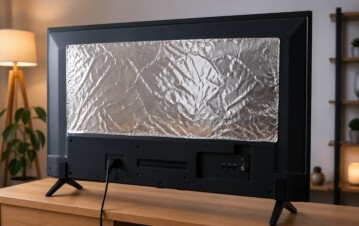 El truco de pegar papel de aluminio detrás de la TV que muchos están usando: para qué sirve