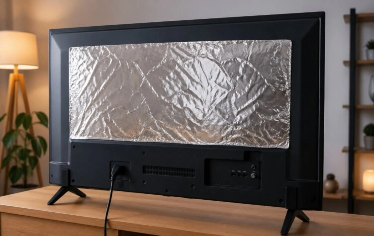 Por qué recomiendan pegar papel de aluminio detrás del televisor y para qué sirve realmente